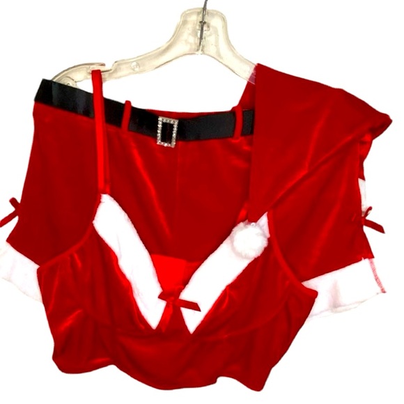 AVIDLOVE Velvet Christmas Santa Set with Christmas Hat Women’s Sz XL - Picture 6 of 11